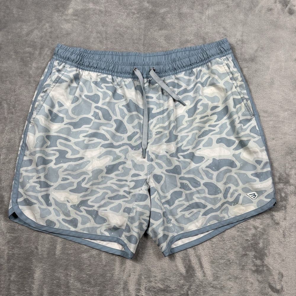 Burlebo Athletic Shorts Men's Size XL Classic Blue Camo Blue Lined